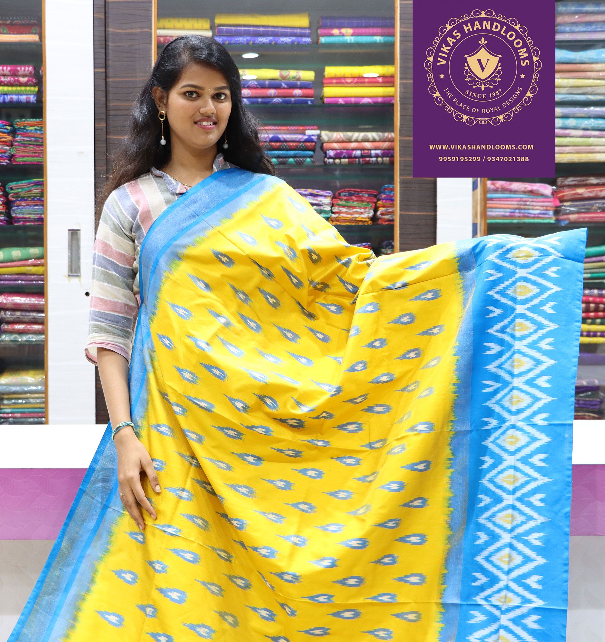 Pochampally Silk Lightweight Sarees