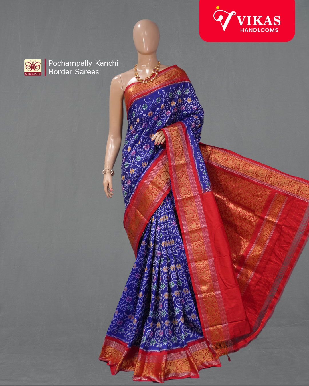 Pochampally Kanchi Border Sarees