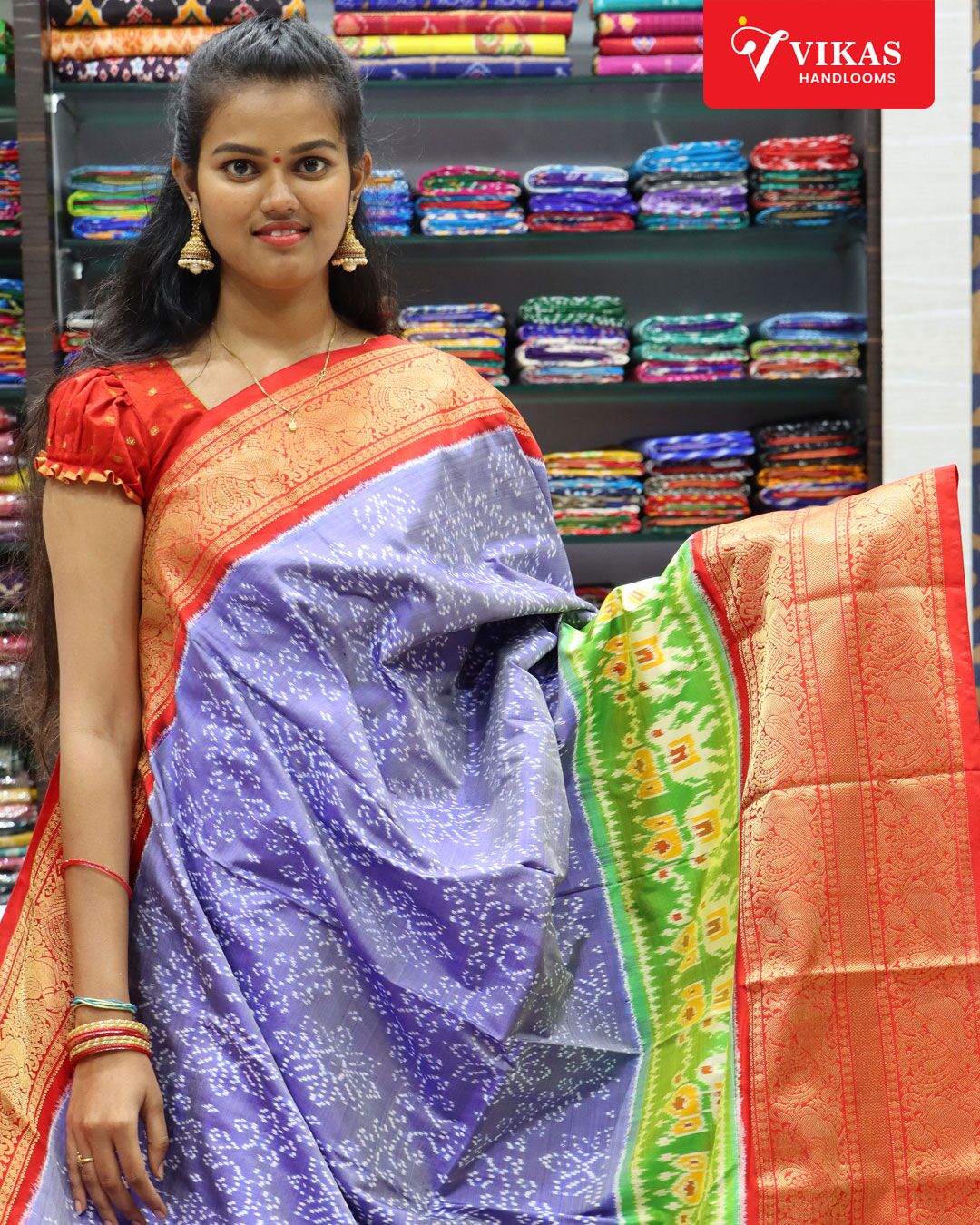 Pochampally Ikkat Kanchi Pattu Sarees